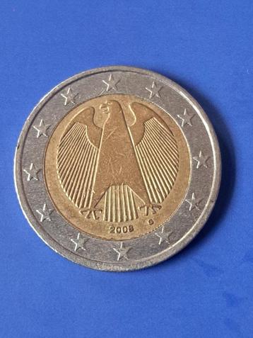 2008 G Allemagne 2 euros Karlsruhe, Envoi, Allemagne, 2 euros, Monnaie en vrac