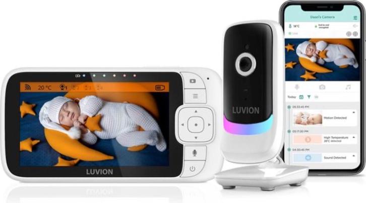 Babyfoon Luvion Essential Connect met 2 camera’s, Kinderen en Baby's, Babyfoons, Zo goed als nieuw, 250 meter of meer, Camera