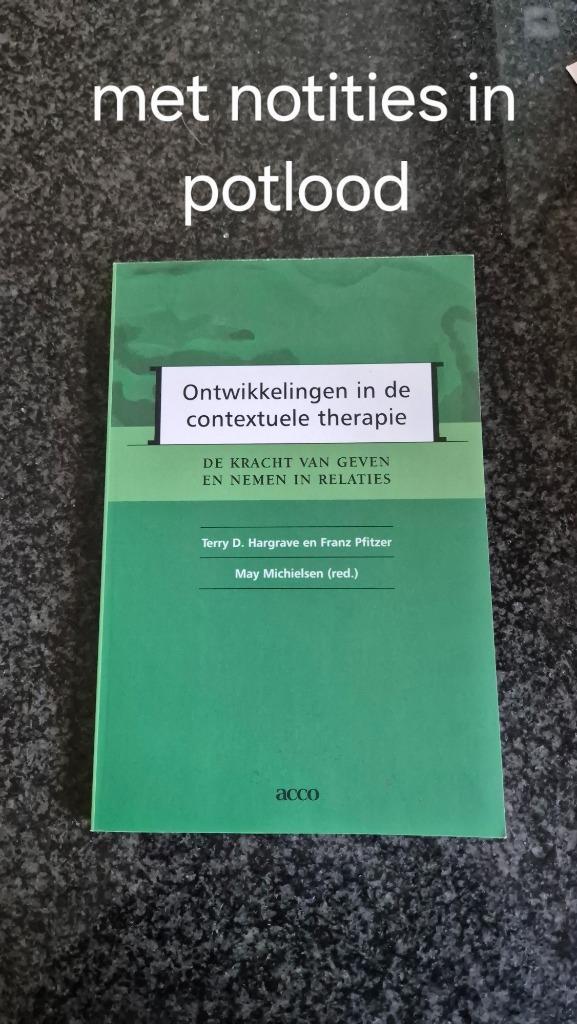 Ontwikkelingen in de contextuele therapie, Boeken, Psychologie, Gelezen, Ophalen of Verzenden