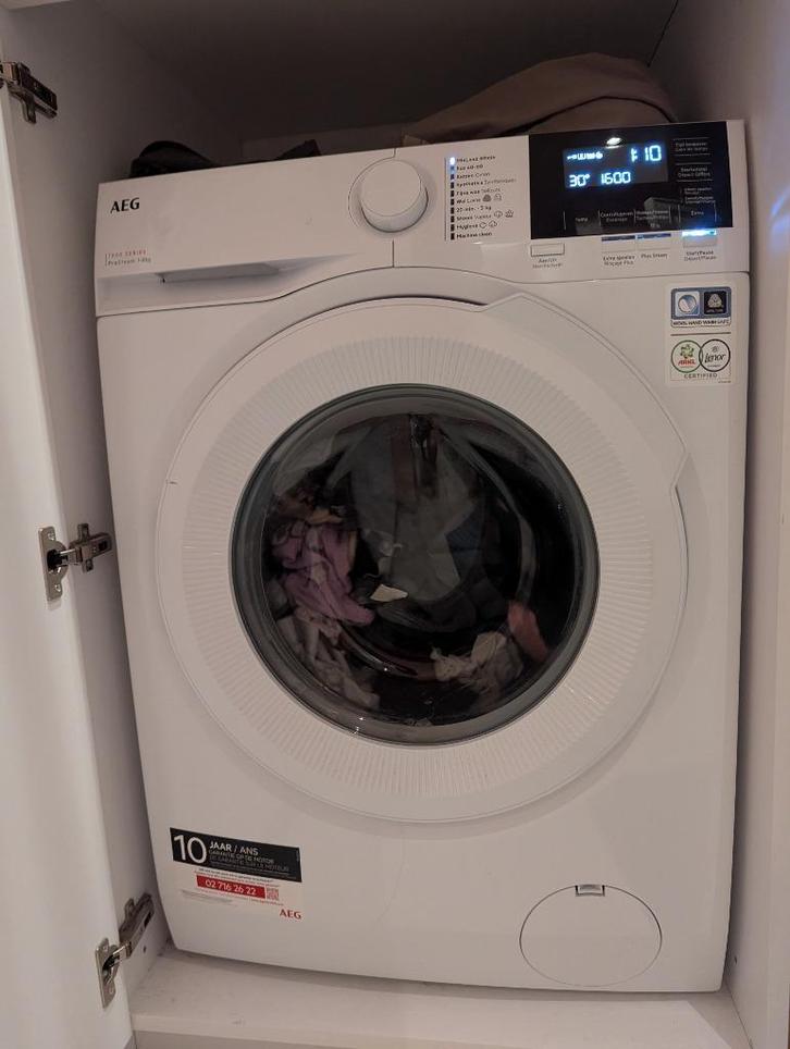 Wasmachine AEG 7000 prosteam, Elektronische apparatuur, Wasmachines, Zo goed als nieuw, Voorlader, 8 tot 10 kg, Minder dan 85 cm
