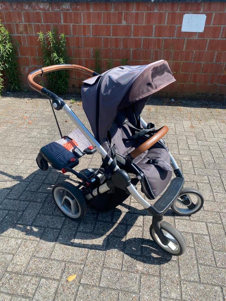 Mutsy Urban Nomad buggy met buggyboard, Kinderen en Baby's, Buggy's, Gebruikt, Overige merken, Regenhoes, Verstelbare rugleuning