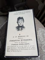 DP Madame Josephine Nyssens, Ophalen of Verzenden, Bidprentje