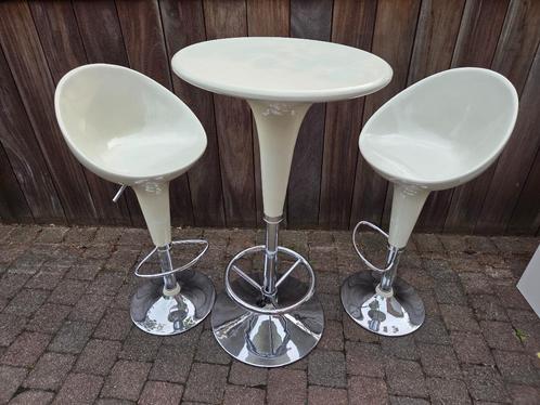 Ensemble table & 2 tabourets bar, Huis en Inrichting, Tafels | Statafels, Gebruikt, Ophalen