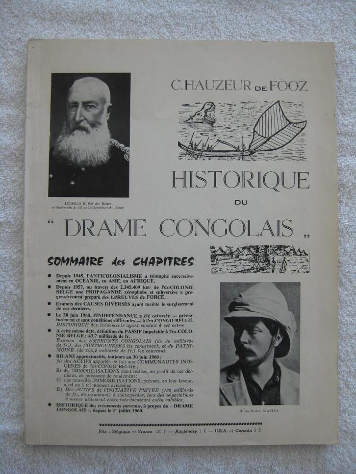 Belgisch-Congo — Carlos Hauzeur de Fooz — zeldzame curiosa u, Boeken, Geschiedenis | Nationaal, Gelezen, Ophalen of Verzenden