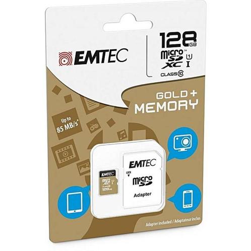 Carte memoire Emtec micro SDXC 128GB - Neuf, Computers en Software, RAM geheugen, Nieuw, 16 GB, Ophalen of Verzenden