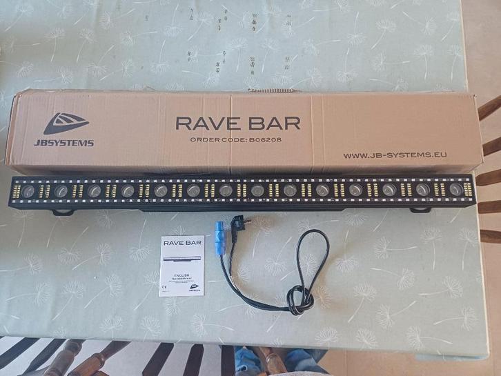 JB Systems Rave Bar, Musique & Instruments, Lumières & Lasers, Neuf, Lumières, Commande sonore, Couleur, Effet stroboscopique