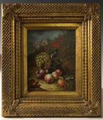 Schilderij op houten paneel ingekaderd, Antiek en Kunst, Ophalen of Verzenden