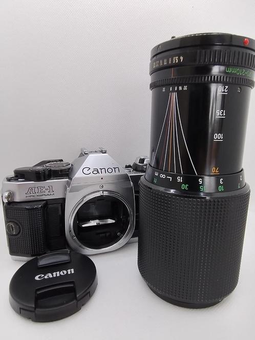 Programme Canon AE1 avec objectif zoom FD 70-210 mm 1:4, TV, Hi-fi & Vidéo, Appareils photo analogiques, Utilisé, Reflex miroir