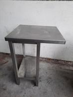 RVS tafel met onderblad, Zakelijke goederen, Horeca | Meubilair en Inrichting, Ophalen, Gebruikt, Meubilair