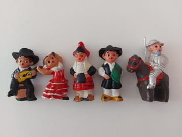 Spaanse beeldjes (7cm) 5 stuks beschikbaar voor biedingen