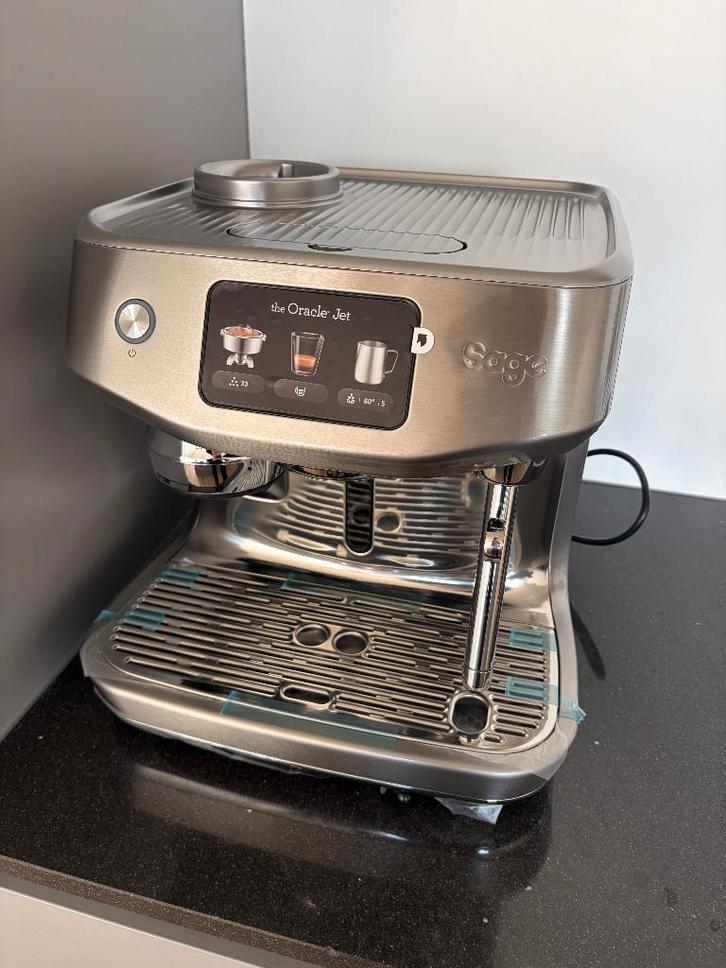 Sage Oracle Jet RVS - Nieuw in Doos, Electroménager, Cafetières, Neuf, Café en grains, Machine à espresso, 10 tasses ou plus, Réservoir d'eau amovible
