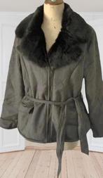 Warme jas maat 46, Kleding | Dames, Verzenden, Zo goed als nieuw, Maat 46/48 (XL) of groter, Grijs