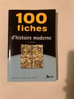 100 fiches d’histoire moderne - 2e edition - Livre en TBE, Comme neuf