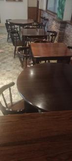 Lot de 6 tables et 27 chaises, Brun, Bois, Enlèvement, Cinq, Six Chaises ou plus