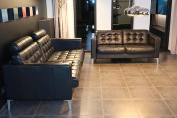À vendre – Ensemble de canapés IKEA Landskrona en cuir beschikbaar voor biedingen