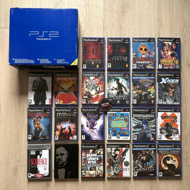 Playstation 2-console + games, Games en Spelcomputers, Games | Sony PlayStation 2, Zo goed als nieuw, Ophalen of Verzenden