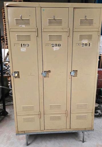 Vintage locker lockerkast metaal industrieel PROMO 4 vr 200