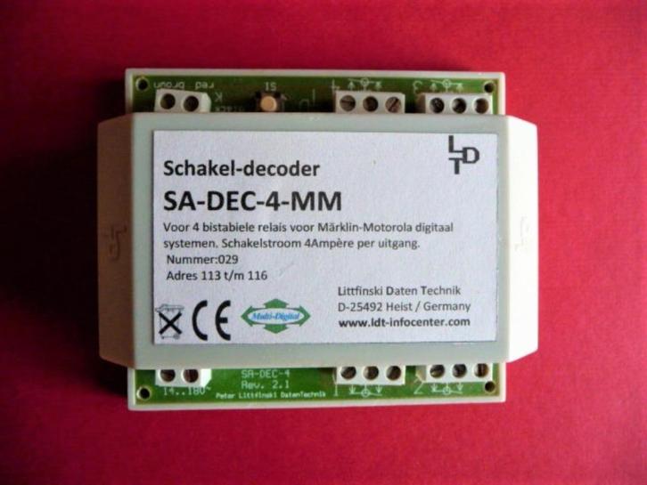 Décodeur d'éléments de commutation Littfinski 210313 SA-DEC-, Hobby & Loisirs créatifs, Trains miniatures | HO, Neuf, Transformateur ou Alimentation