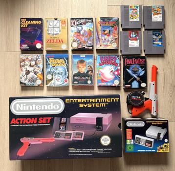 Nintendo NES-actieset + NES Mini + gameconsole beschikbaar voor biedingen