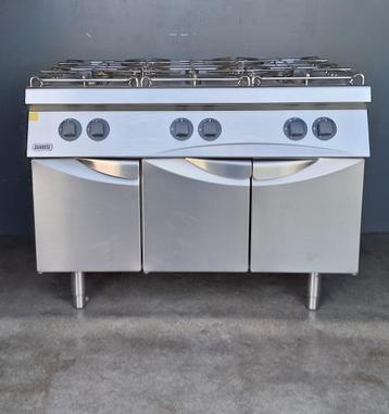 6 PITS XXL HORECA Zanussi Gasfornuis Gasvuur kooklijn Rvs beschikbaar voor biedingen