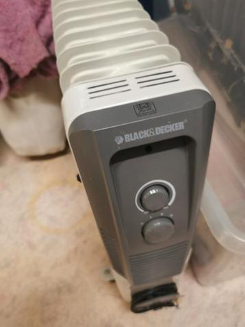 3x Radiateur et black and decker 2700W, Enlèvement, Comme neuf, Radiateur