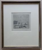 JAKOB SMITS / VROUW KRUIWAGEN / ZW-W ETS / 34x28cm / KADER, Antiek en Kunst, Ophalen of Verzenden