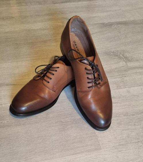Chaussures derby cuir marron 40 - DEVRED, Kleding | Heren, Schoenen, Zo goed als nieuw, Veterschoenen, Bruin, Ophalen