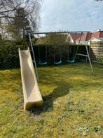 Schommel in inox, Ophalen, Zo goed als nieuw, Glijbaan