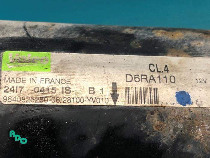 Startmotor van een Citroen Nemo (Nemo 08-), Auto-onderdelen, Motor en Toebehoren, Citroën, Gebruikt, 3 maanden garantie, Ophalen of Verzenden