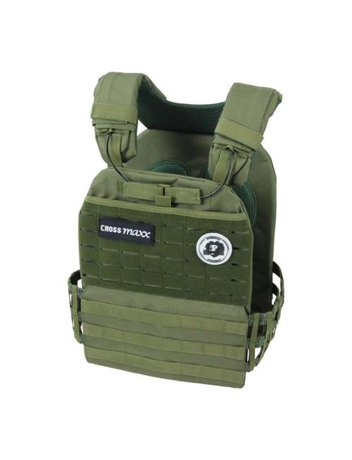 LMX1901.G | Crossmaxx | Tactical vest - green |, Sport en Fitness, Fitnessmaterialen, Nieuw, Armen, Benen, Borst, Buik, Rug, Ophalen of Verzenden