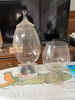 Glazen stolp - mondgeblazen met deksel, Verzamelen, Ophalen, Zo goed als nieuw
