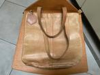 Shopper in leer van Bear Design, Handtassen en Accessoires, Tassen | Damestassen, Ophalen of Verzenden, Gebruikt, Beige, Shopper