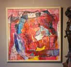 Mooi groot abstract olieverfschilderij, Ophalen