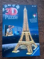 3D Puzzel Eiffeltoren met LED  Ravensburger, Ophalen of Verzenden, Minder dan 500 stukjes, Zo goed als nieuw, Rubik's of 3D-puzzel