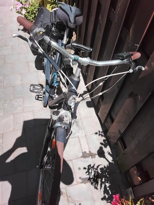 Elektrische fiets voor heren, Fietsen en Brommers, Fietsen | Tandems, Gebruikt, Vering, Ophalen