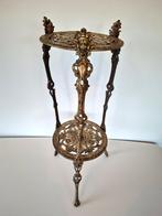 Mid Century messing (planten)staander libellen Tiffany lamp, Ophalen