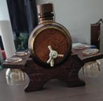 Vintage Mini Vat Drankdispenser met Glazen, Ophalen, Zo goed als nieuw, Compleet servies