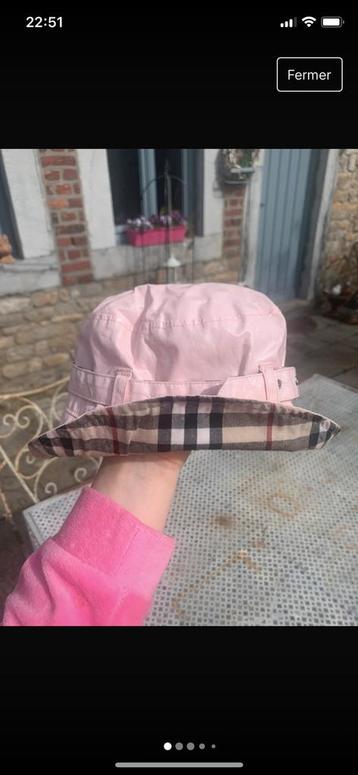 Chapeau fillette burberry 