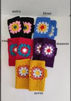 mitaines , gants sans doigts , crochet , granny 16 cm, Mitaines , gants, Envoi, Neuf, Gants