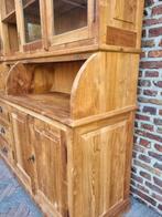 Teak buffetkast/vitrinekast GRATIS LEVERING, Huis en Inrichting, 200 cm of meer, Teakhout, Ophalen of Verzenden, 200 cm of meer