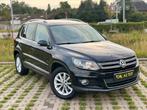 Vw Tiguan 1.4 TSI 122Cv GPS-garantie 12 maanden, Auto's, Euro 5, 4 cilinders, Alcantara, Zwart
