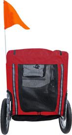 Boon fietskar Runner 1, rood/grijs., Fietsen en Brommers, Fietsaccessoires | Aanhangwagens en Karren, Opvouwbaar, Nieuw, 20 tot 40 kg