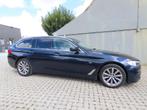 BMW 5 Serie 520 520d Touring Sport Line (bj 2017), 4 cilinders, Blauw, Leder, Bedrijf