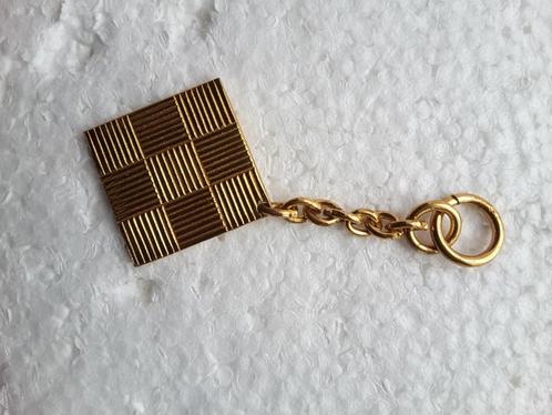 vierkante gouden bedel 26 mm met ketting 35 x 75 mm, Hobby en Vrije tijd, Naaien en Fournituren, Nieuw, Ophalen of Verzenden