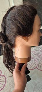 sibel oefenhoofd met statief lang echt haar, Handtassen en Accessoires, Uiterlijk | Haarverzorging, Ophalen, Zo goed als nieuw