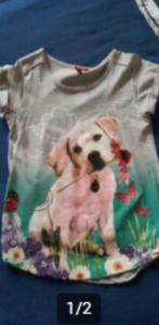 T - shirt hondje maat 128/134