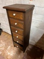 Ladenkastje eik met 6 schuifjes .Afm.35/30/96, Enlèvement, Comme neuf