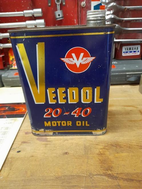 oude lege oliekan veedol 20-40 motorolie, Verzamelen, Merken en Reclamevoorwerpen, Gebruikt, Overige typen, Verzenden