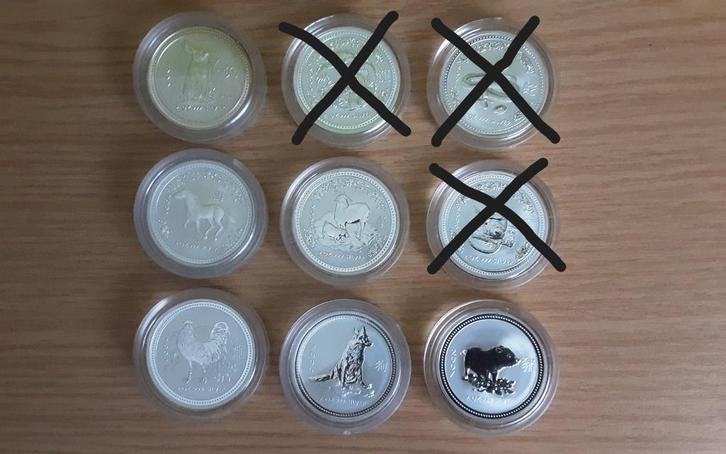 Lunar I (2 oz), Postzegels en Munten, Edelmetalen en Baren, Zilver, Ophalen of Verzenden