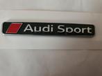 AudiSport koffer logo > blinkend zwart / zwart zilver, Auto diversen, Autostickers, Ophalen of Verzenden